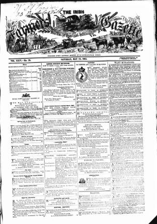 cover page of Farmer's Gazette and Journal of Practical Horticulture published on May 13, 1865